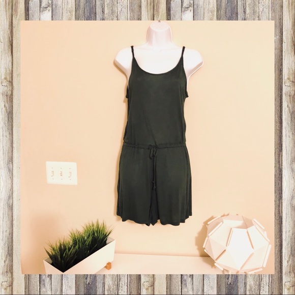 h&m green romper
